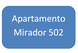 ? HotelDetail_LogoAlt Apartamento Mirador 502 logo